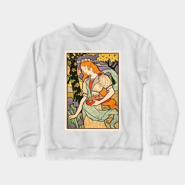 poster for Grafton Galleries, 1893 Crewneck Sweatshirt by WAITE-SMITH VINTAGE ART